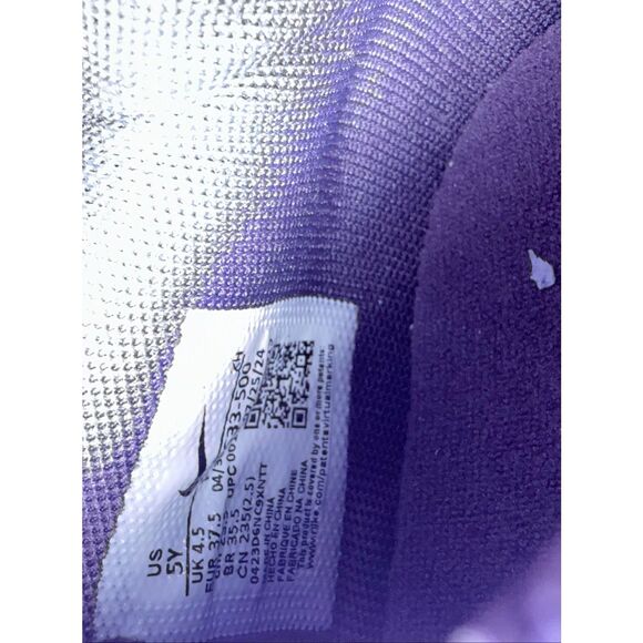 Nike Kids Ja 2 Stargazer Swoosh Logo Lace-up Sneakers Plum Purple Size 5Y - Picture 11 of 12